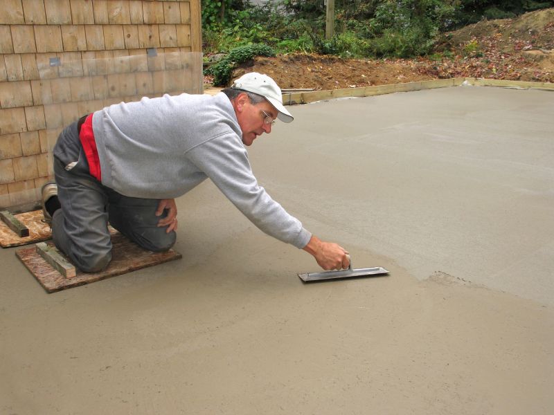 Concrete Installation in Spring